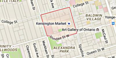 Mapa do Kensington Market,