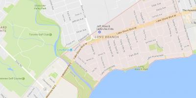 Mapa de Long Branch bairro de Toronto