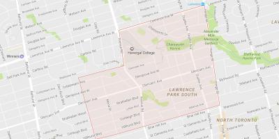 Mapa de Lytton Parque bairro de Toronto
