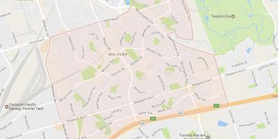 Mapa de Malvern bairro de Toronto