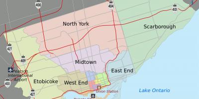 Mapa da Cidade de Toronto
