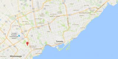 Mapa de Markland Madeira distrito de Toronto