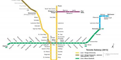 Mapa do metrô de Toronto