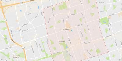 Mapa da Milliken bairro de Toronto