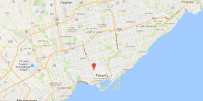 Mapa de Mirvish Aldeia do distrito de Toronto