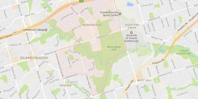 Mapa de Morningside bairro de Toronto