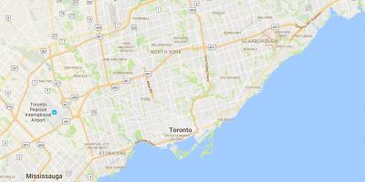 Mapa de Morningside distrito de Toronto