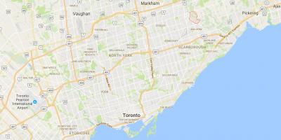 Mapa de Morningside Heights distrito de Toronto
