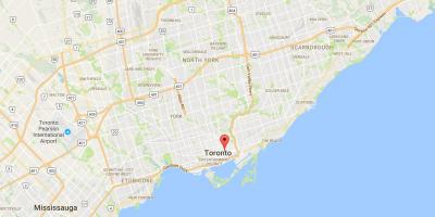 Mapa de Musgo Park district de Toronto