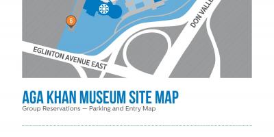 Mapa do museu Aga Khan