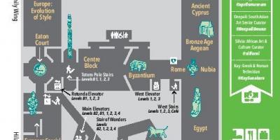 Mapa do Museu Real de Ontário nível 3