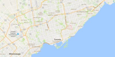Mapa de O'Connor–Parkview distrito de Toronto