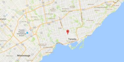 Mapa do Anexo do distrito de Toronto