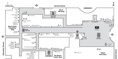 Mapa do Hospital for Sick Children de Toronto piso principal