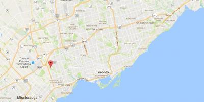 Mapa de West Deane Park district de Toronto