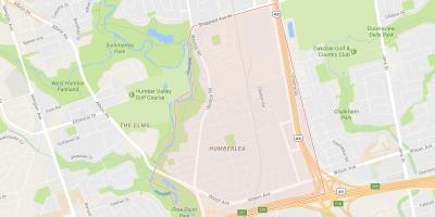 Mapa de Pelmo Park – Humberlea bairro de Toronto