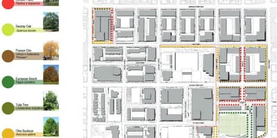 Mapa do plano de Revitalização de Regent Park Toronto fase 3