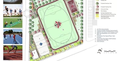 Mapa do plano de Revitalização de Regent Park Toronto fase 3b