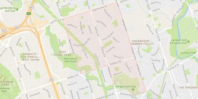 Mapa da Princesa Jardins, bairro de Toronto