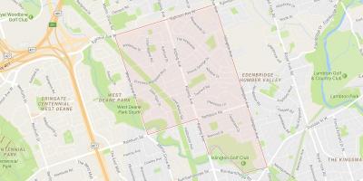 Mapa da Princesa Jardins, bairro de Toronto