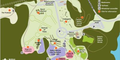 Mapa da RBG Arboreto