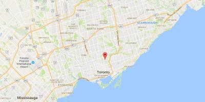 Mapa de Rosedale, distrito de Toronto