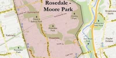 Mapa de Rosedale Moore Park, Toronto