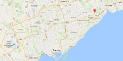 Mapa do Rouge distrito de Toronto