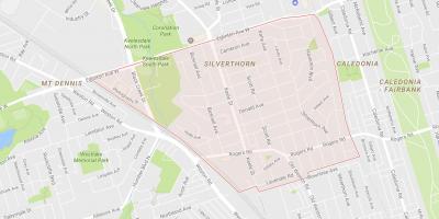 Mapa de Silverthorn bairro de Toronto