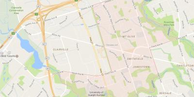 Mapa da Smithfield bairro de bairro de Toronto