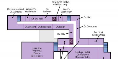 Mapa de São José do centro de Saúde de Toronto Sunnyside nível 2