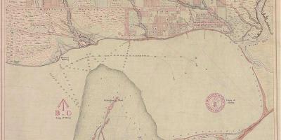 Mapa da terra de York, em Toronto 1787-1884