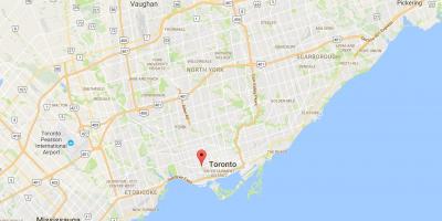 Mapa da Trindade–Bellwoods distrito de Toronto