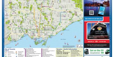 Mapa do turismo de Toronto