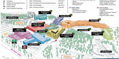 Mapa da universidade de Toronto Scarborough campus