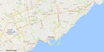 Mapa da Vista Agradável distrito de Toronto