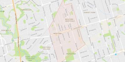 Mapa de Wexford bairro de Toronto