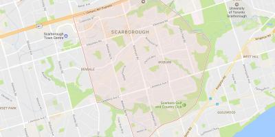 Mapa de Woburn bairro de Toronto