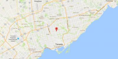 Mapa da Yonge e Eglinton distrito de Toronto