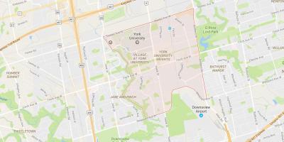 Mapa da York University Heights, bairro de Toronto